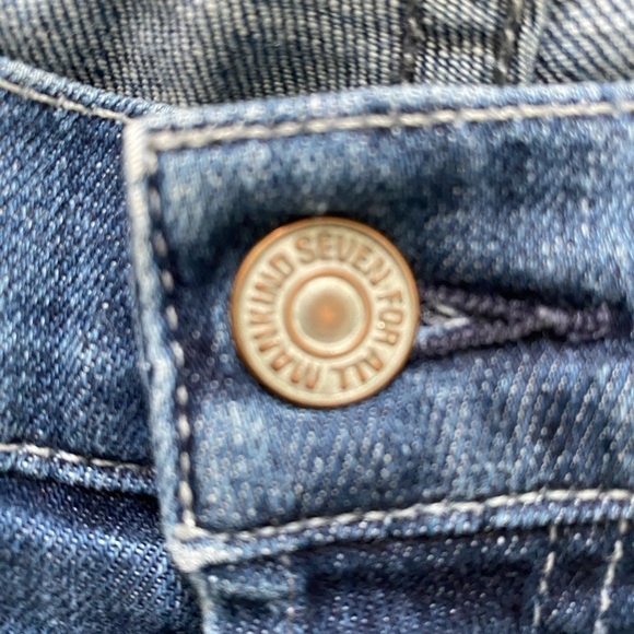 7 For All Mankind Standard Button Fly Jeans Size 34 - Picture 9 of 11